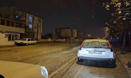 Keşanda kar yağışı başladı