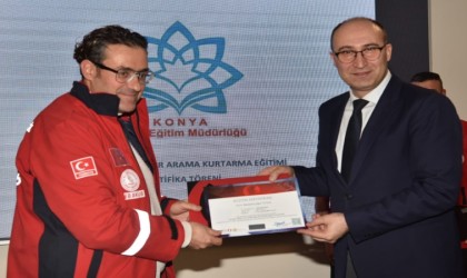 Konya İl Milli Eğitime MEVKA desteği ile arama kurtarma eğitimi verildi