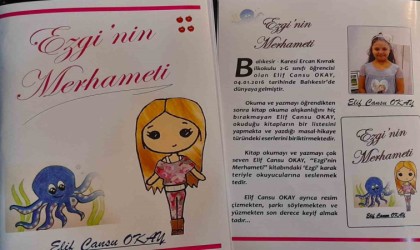 Küçük yazar Elif Cansu Okaydan hikaye kitabı
