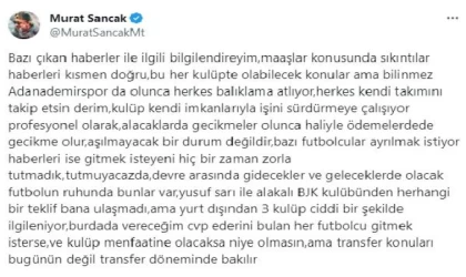 Murat Sancak’tan Yusuf Sarı açıklaması: Ederini bulan her futbolcu gitmek isterse niye olmasın?