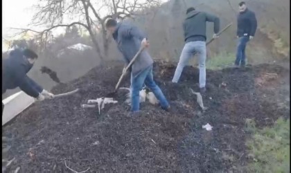 Sahte içki yapıyordu, bidonları gömdüğü yer hayrete düşürdü