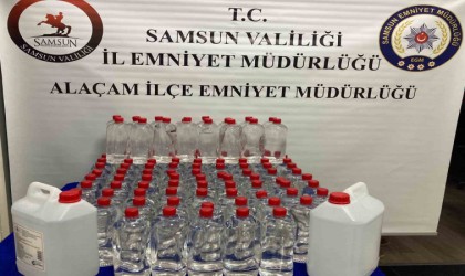 Samsunda 160 litre etil alkol ele geçirildi