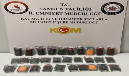 Samsunda kaçak elektronik sigara ele geçirildi
