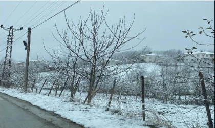 Samsun’un 3 ilçesinde kar yağışı