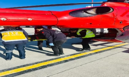 Şırnak’ta 75 yaşındaki hasta, ambulans helikopterle sevk edildi/ Ek fotoğraflar