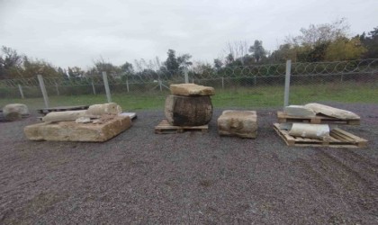 Yalovada Roma dönemine ait 10 tarihi eser nakledildi