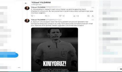 Yüksel Yıldırım: “Sporda, ‘Şiddet Yasası uygulansın”