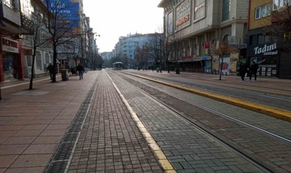 2024 yılının ilk gününde Eskişehir sokakları boş kaldı