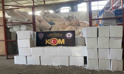 Adanada 43 milyon 750 bin gümrük kaçağı makaron ele geçirildi