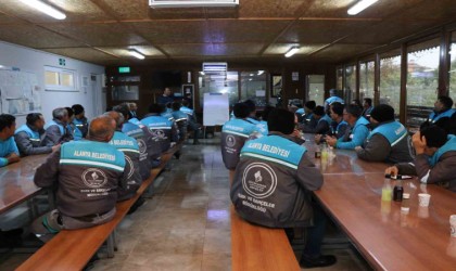 Alanya Belediyesi mesleki yeterlilik ve iş güvenliği eğitimlerine devam ediyor