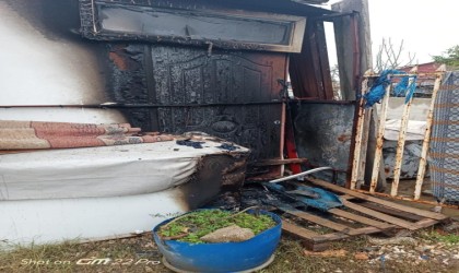 Antakyada prefabrik ev yangını