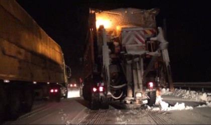 Antalya - Konya karayolunda ulaşıma kar engeli