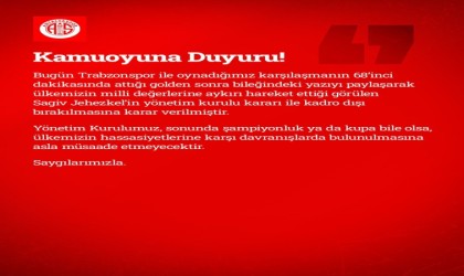 Antalyasporda Sagiv Jehezkel kadro dışı bırakıldı