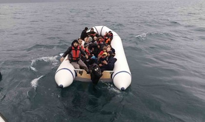 Ayvacık açıklarında 28 kaçak göçmen kurtarıldı