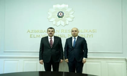 Bakan Tekin, Azerbaycanlı mevkidaşı Amrullayev ile görüştü