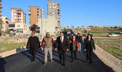 Başkan Yılmaz asfalt çalışmalarını yerinde inceledi