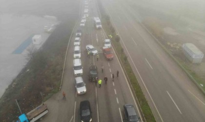 Çanakkalede sis zincirleme faciaya yol açıyordu...