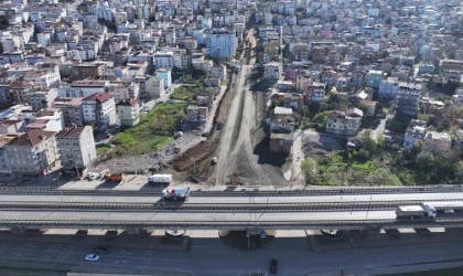 Canikte yeni bulvar yolu çalışmaları hızla sürüyor