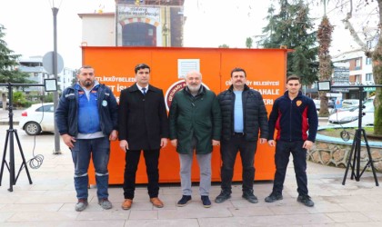 Çiftlikköyye afet müdahale konteynırları