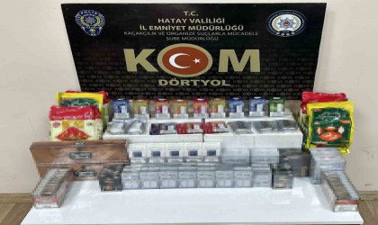 Hatayda kaçak tütün ve makaron operasyonu