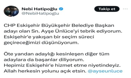 Hatipoğlu rakibini herkesten önce kutladı