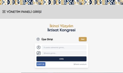 İktisat Kongresi Takip Sistemi yayında