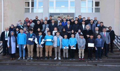 İmam Hatip Okulları arasında düzenlenen mesleki yarışmalarda dereceye giren öğrenciler ödüllendirildi