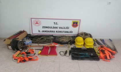 İnşaat şantiyesinden hırsızlık yapan zanlı yakalandı