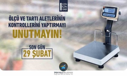 İpekyolu Belediyesinden ‘ölçü ve tartı aletleri için muayene uyarısı