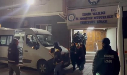 İzmir’deki uyuşturucu operasyonu: 61 tutuklama