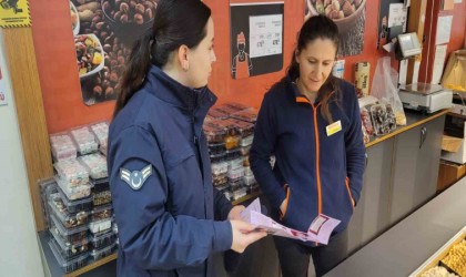 Jandarmadan çalışan kadınlara KADES bilgilendirmesi