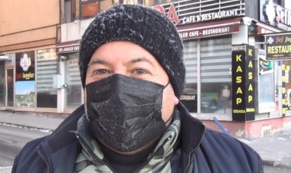 Karsın soğuğu kirpik dondurdu: Termometreler eksi 21ü gördü