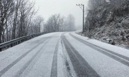 Kartepede yılın ilk kar yağışı başladı