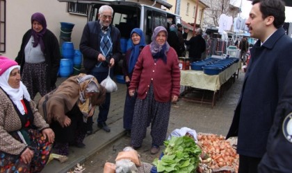Kaymakam Erdemden pazarcı esnafına ziyaret