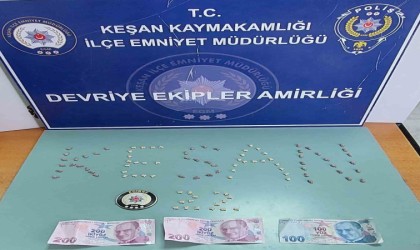 Keşanda uyuşturucu hap ile yakalanan şüpheli tutuklandı