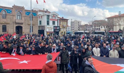 Konyada şehitler anıldı, Gazze için acil ateşkes çağrısı yapıldı