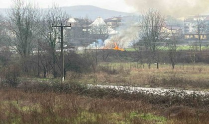 Kulübede çıkan yangın korkuttu