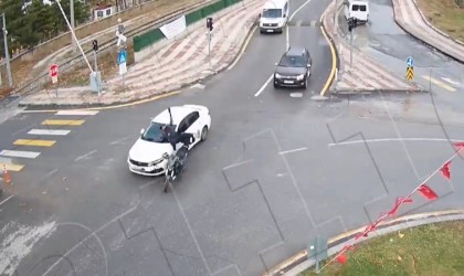 Malatyada dikkatsizlik sonucu yaşanan kazalar kamerada