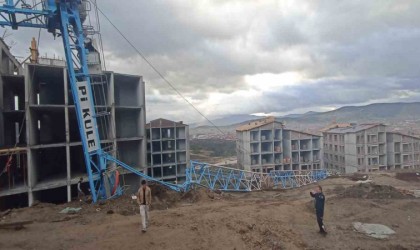 Manisadaki vinç kazasının görüntüleri ortaya çıktı