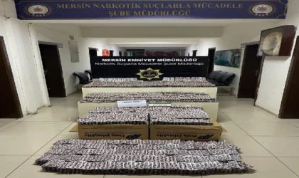 Mersin’de 56 bin sentetik hap ele geçirildi; 1 gözaltı