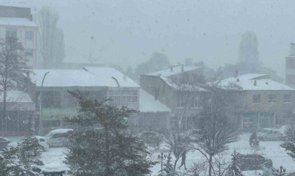 Muradiyede kar yağışı