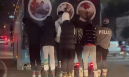 Patenli çocukların tehlikeli yolculuğu kamerada