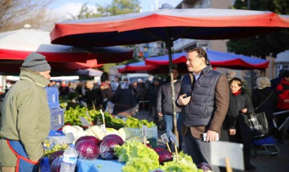 Pazar esnafı yerel yönetimler için Hatipoğluna dert yandı