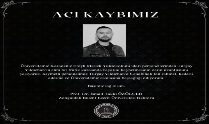 Rektör Özölçerden taziye mesajı