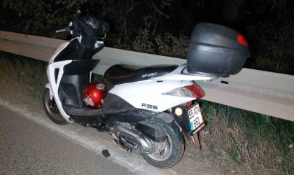 Samsunda motosiklet bariyere çarptı: 1 yaralı