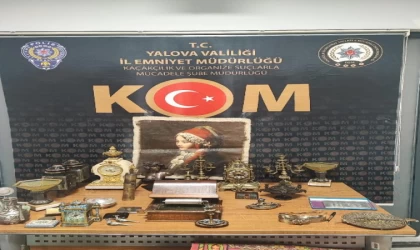 Yalova’da tarihi eser kaçakçılığı operasyonunda 73 obje ele geçirildi