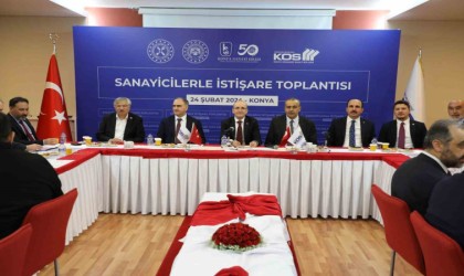 Bakan Şimşek, Konya OSBde sanayicilerle buluştu