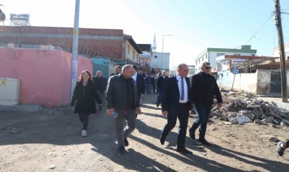 Başkan Akın devam eden yatırımları inceledi