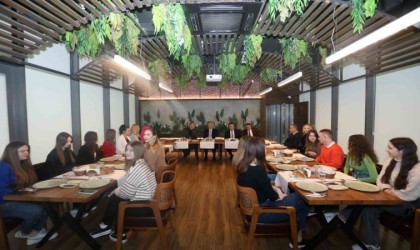 Başkan Taban, Spor Lisesinin Ukraynalı misafirleriyle buluştu