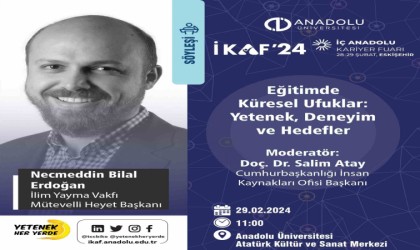 Bilal Erdoğan, Anadolu Üniversitesinde söyleşide öğrencilerle bir araya gelecek